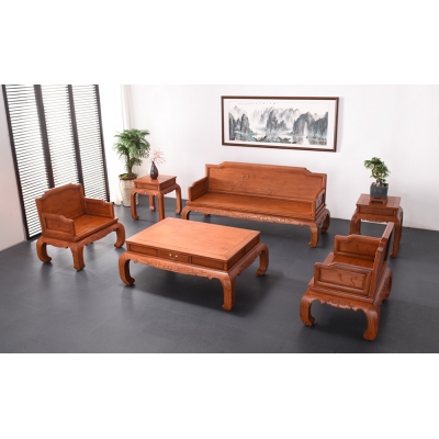 A0503 苏式檀雕沙发 缅甸花梨
