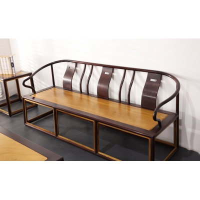 A2121+14 新圈椅沙发 柬酸+金丝楠