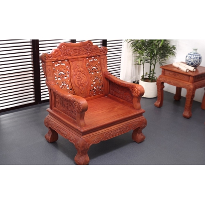 A2503 竹节沙发 缅甸花梨 6件