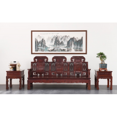 A3902 中如意沙发 巴里黄檀