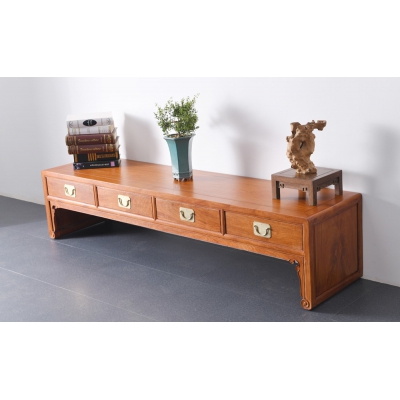 B3103 卷书脚电视柜 缅甸花梨