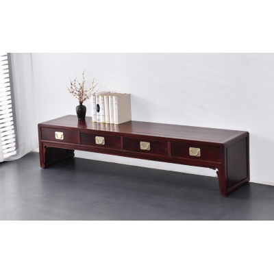 B3121 卷书腿电视柜 柬埔寨酸枝