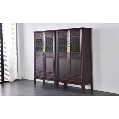 G0515 对开门五抹圆角柜 染料紫檀