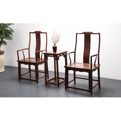 K0102-官帽椅带几-巴里黄檀