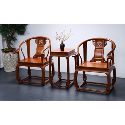 K0303-皇宫椅带几-缅花