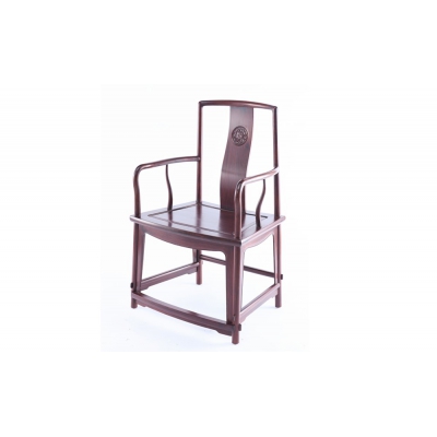 K0415 扇面南官帽椅 染料紫檀