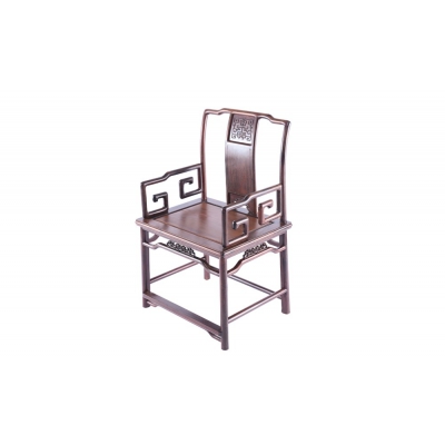 K0215+14-苏式南官帽椅带几-染料紫檀+金丝楠