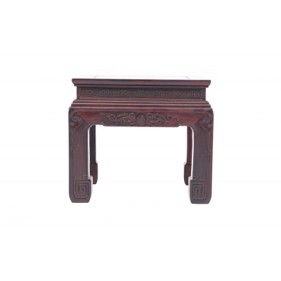 K0615-方凳-染料紫檀