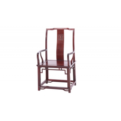 K2616-夔纹扶手官帽椅-黑酸枝