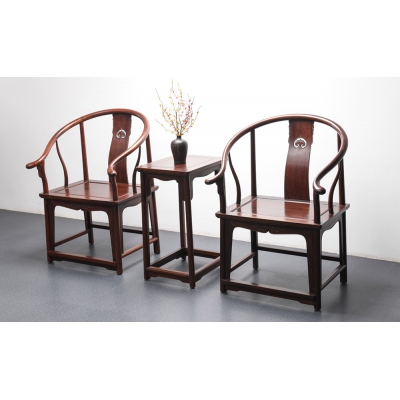 K2902-圈椅带几-巴里黄檀