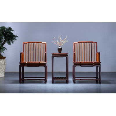 K3102+14-梳背椅带几-巴里黄檀+金丝楠