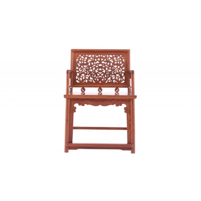 K3303-雕花椅带几-缅甸花梨