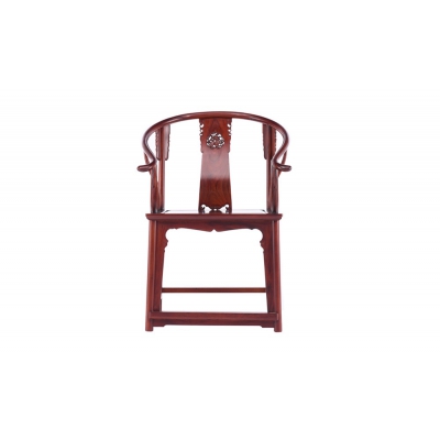 K5002-背雕麒麟圈椅带几-巴里黄檀