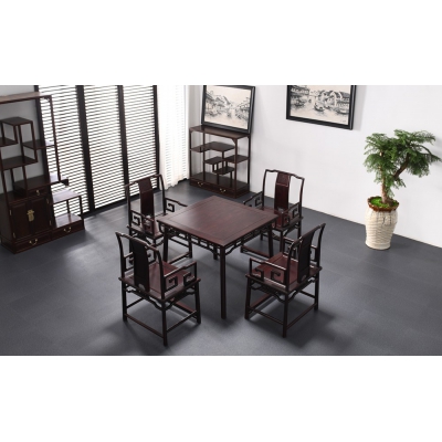 E4315-苏式南宫椅配方桌-染料紫檀