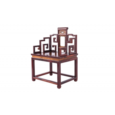 E2502+14 方桌带椅 巴里黄檀+金丝楠