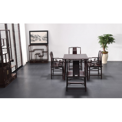 E4315-苏式南宫椅配方桌-染料紫檀