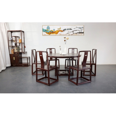 E1815 新明式餐桌 染料紫檀