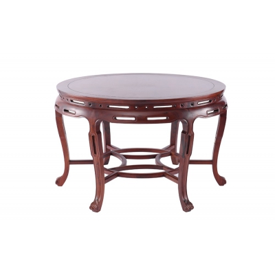 E2002 圆餐桌带凳 巴里黄檀