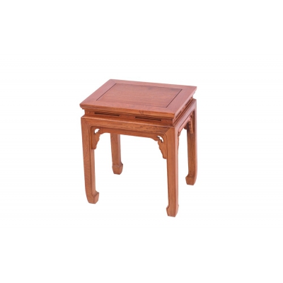 E0803-马蹄足方桌带凳-缅花