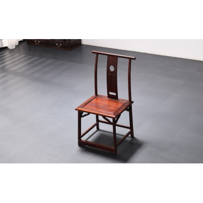 E2301-马蹄足餐桌带椅-大红酸枝