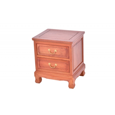 L2103 素面扇形大床 缅甸花梨