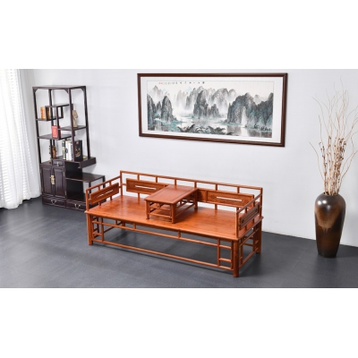 N1003-明式罗汉床-缅甸花梨