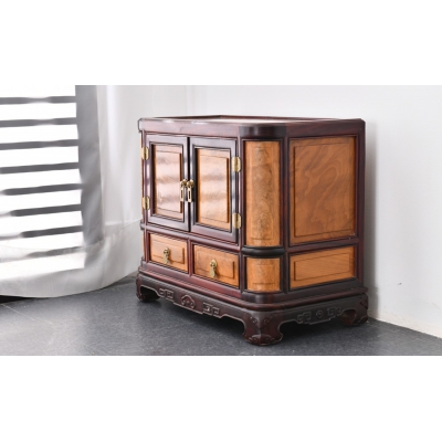 R1001+14 首饰箱 交趾黄檀+金丝楠