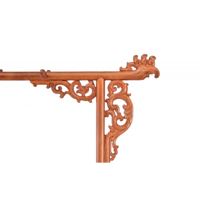 R0303 龙凤衣架 缅甸花梨