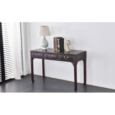 I0615 三抽小写字台 染料紫檀