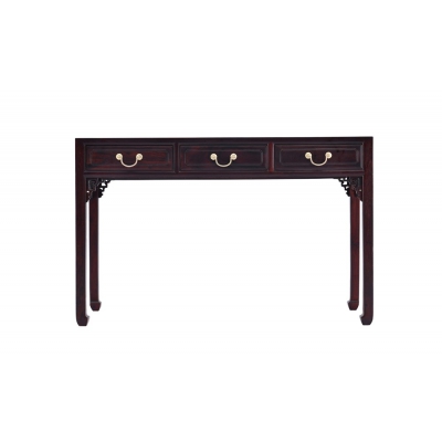 I0615 三抽小写字台 染料紫檀