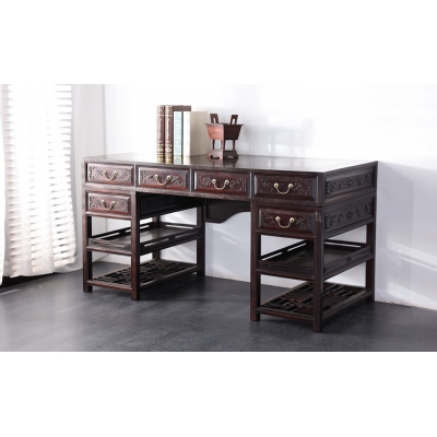 I0715 八宝写字台 染料紫檀