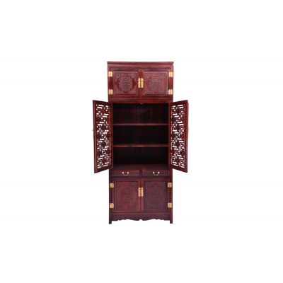 J1302 万字纹博古书柜 巴里黄檀