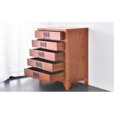 Q2603 镶嵌五斗柜 缅甸花梨