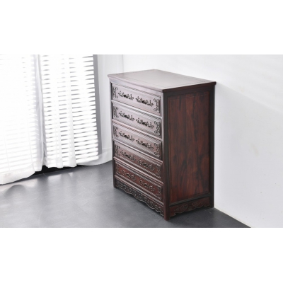 Q1515 五斗柜 染料紫檀