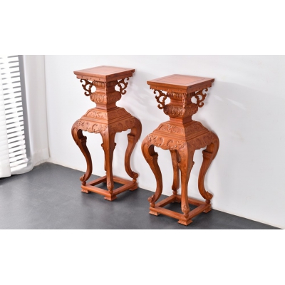 H3203 瓶式花几 缅甸花梨