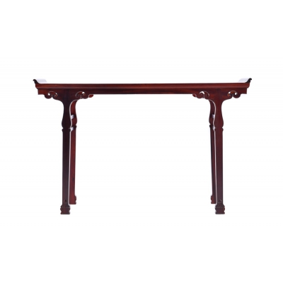 F2502 明式如意翘头案 巴里黄檀