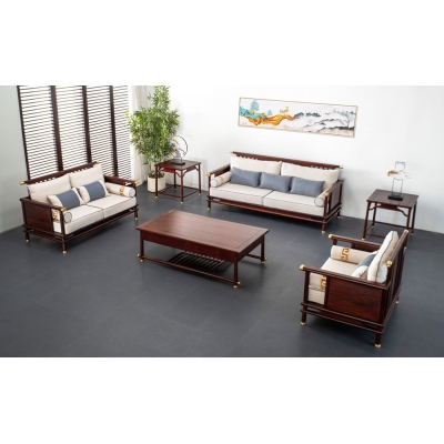 A2421 传承沙发  柬埔寨酸枝