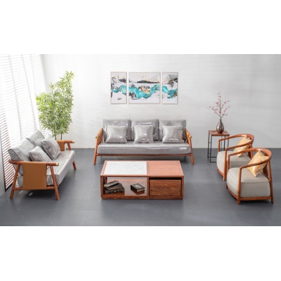 LA0704 明雅沙发  刺猬紫檀