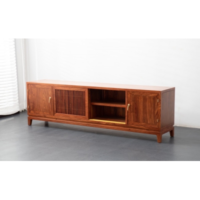 LB0404 趟门电视柜  刺猬紫檀