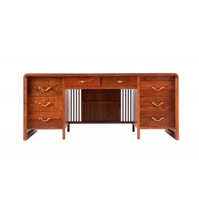 LI0704 1.8M方圆书桌  刺猬紫檀