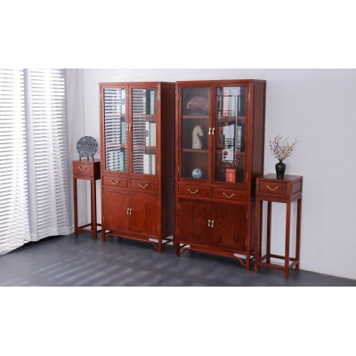 LJ0104 传承三组合书柜 刺猬紫檀