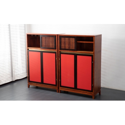 LQ0604 酒柜(红门）  刺猬紫檀