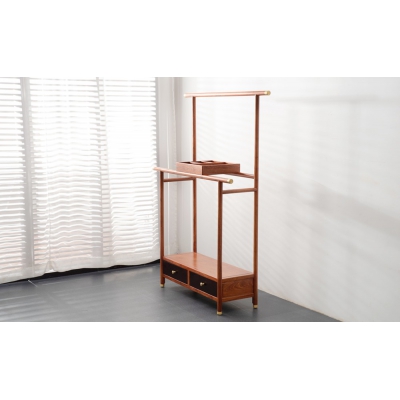 LR0304 二斗挂衣架  刺猬紫檀