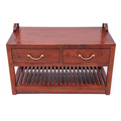 LR0104 和雅二斗挂衣架 刺猬紫檀