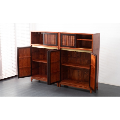 LQ0604 酒柜(红门）  刺猬紫檀