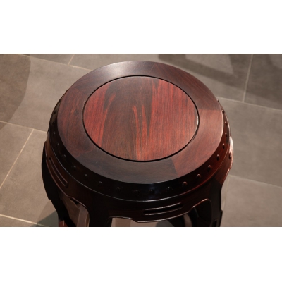 E1201 五开光圆台带凳 交趾黄檀