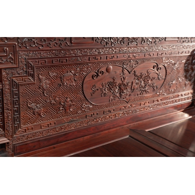 ML0101 雕花床 交趾黄檀