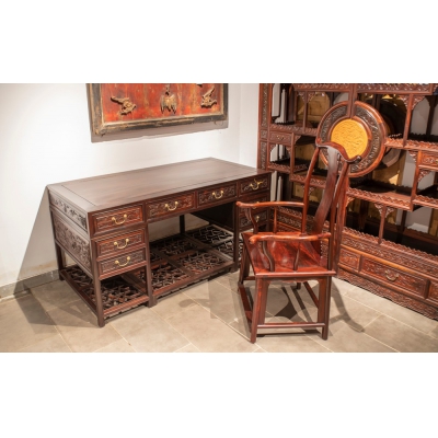 I2001 写字台 交趾黄檀