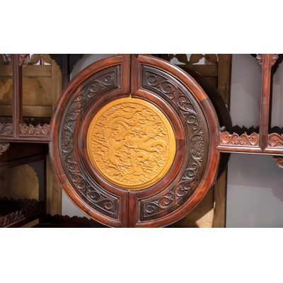 J2401 龙凤多宝阁 交趾黄檀