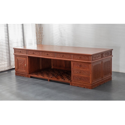 I0403 2.6M写字台 大果紫檀